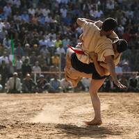 Wrestling with Choukhe (Kurdish Wrestling) 