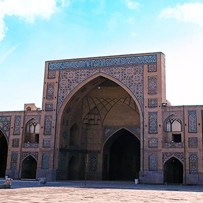 La gran mezquita de congregación (Jāmeh) de Isfahán