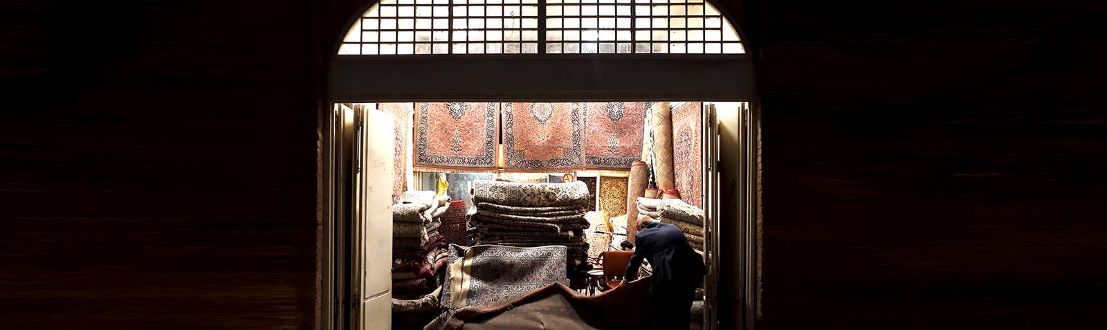 Isfahan carpet bazaar